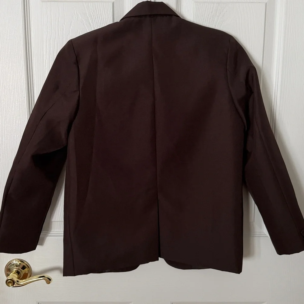 Kids Brown Blazer - Classic Tailored Jacket tip top size 12